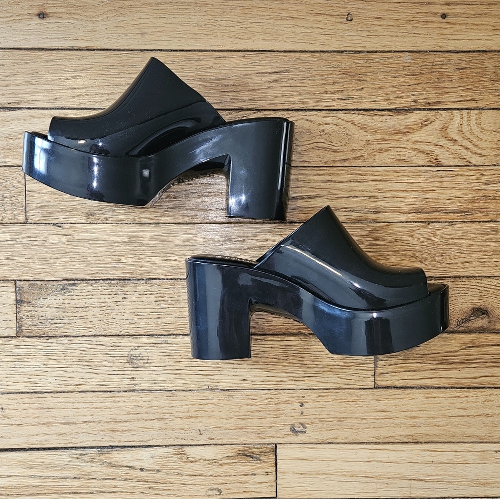 Melissa Mule Black Summer Hype Heels